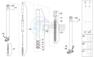 RXV 550 RXV 450-550 STREET LEGAL drawing Front fork I