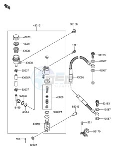 RM65 (E3) drawing REAR MASTER CYLINDER