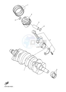 XJ6NA 600 XJ6-N (NAKED, ABS) (36BB 36BC) drawing CRANKSHAFT & PISTON