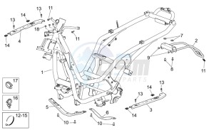 Scarabeo 250 Light e3 drawing Frame