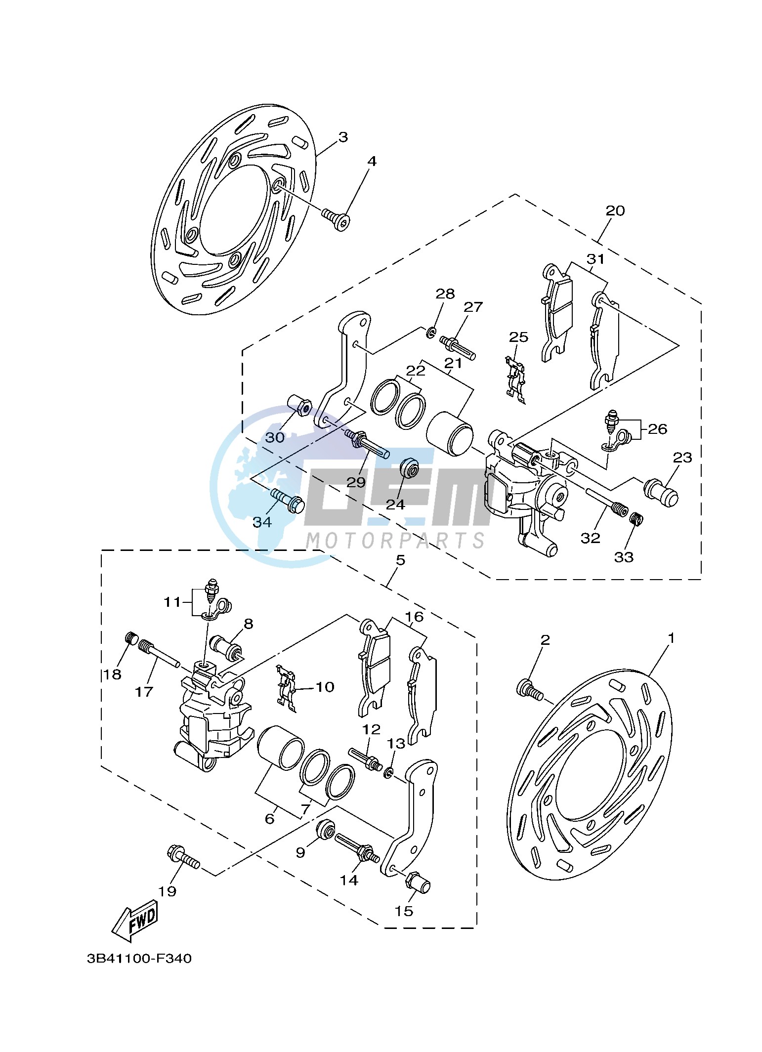 FRONT BRAKE CALIPER