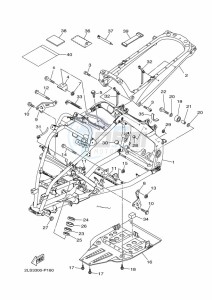 YFM700R YFM70RSBK (2LSN) drawing FRAME