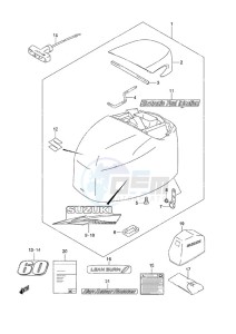 DF 60A drawing Engine Cover High Thrust