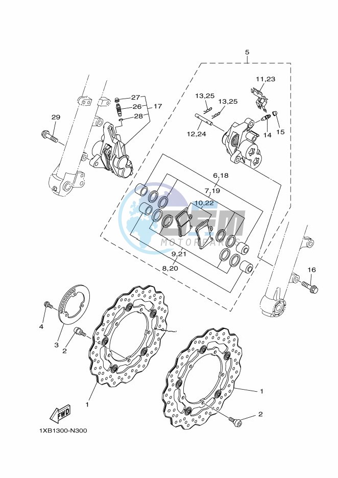 FRONT BRAKE CALIPER