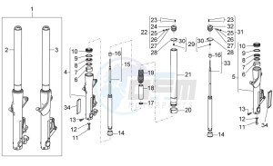 Sport 1200 1200 drawing Front fork