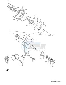 A100 (E6) drawing CRANKSHAFT