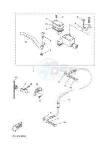 NS50 AEROX (1PH3 1PH3 1PH3) drawing FRONT MASTER CYLINDER