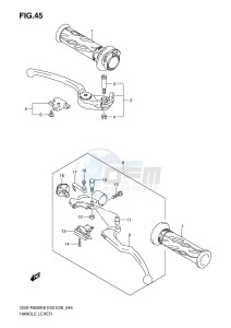 GSX-R600 (E3-E28) drawing HANDLE LEVER