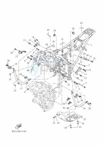 XTZ690-U TENERE 700 (BW32) drawing FRAME