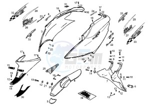 ATLANTIS LC - 50 cc drawing REAR BODY