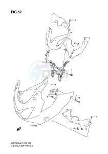 GSF-1250S BANDIT EU drawing COWLING INSTALLATION PARTS