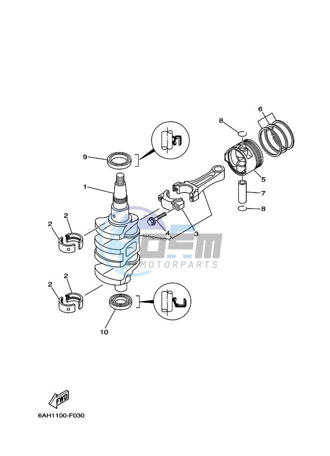 CRANKSHAFT--PISTON