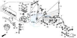 TRX420TMD TRX420 Europe Direct - (ED) drawing FR. BRAKE MASTER CYLINDER