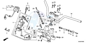 NC700XAC drawing HANDLE PIPE/ TOP BRIDGE