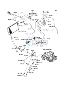 Z1000_ABS ZR1000EBF FR XX (EU ME A(FRICA) drawing Water Pipe