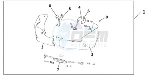 NT700VAA Europe Direct - (ED / ABS) drawing UNDERCOWL