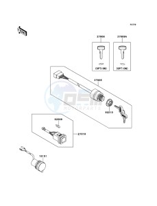 MULE 4010 TRANS 4x4 DIESEL KAF950GBF EU drawing Ignition Switch