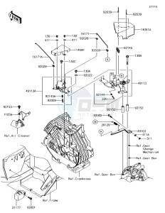 MULE SX 4x4 KAF400HJF EU drawing Control