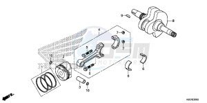 SH300AG TRX250T Europe Direct - (ED) drawing CRANK SHAFT/ PI STON