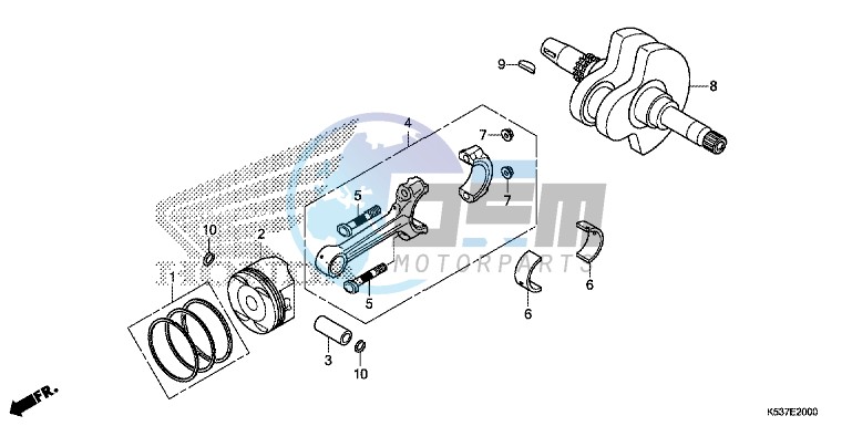 CRANK SHAFT/ PI STON