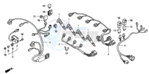 CBR600F drawing SUB HARNESS