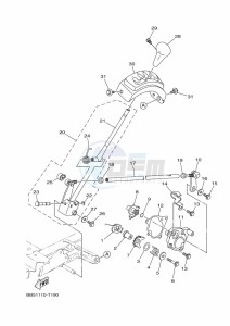 YFM450FWBD KODIAK 450 EPS (BEY1) drawing SHIFT SHAFT