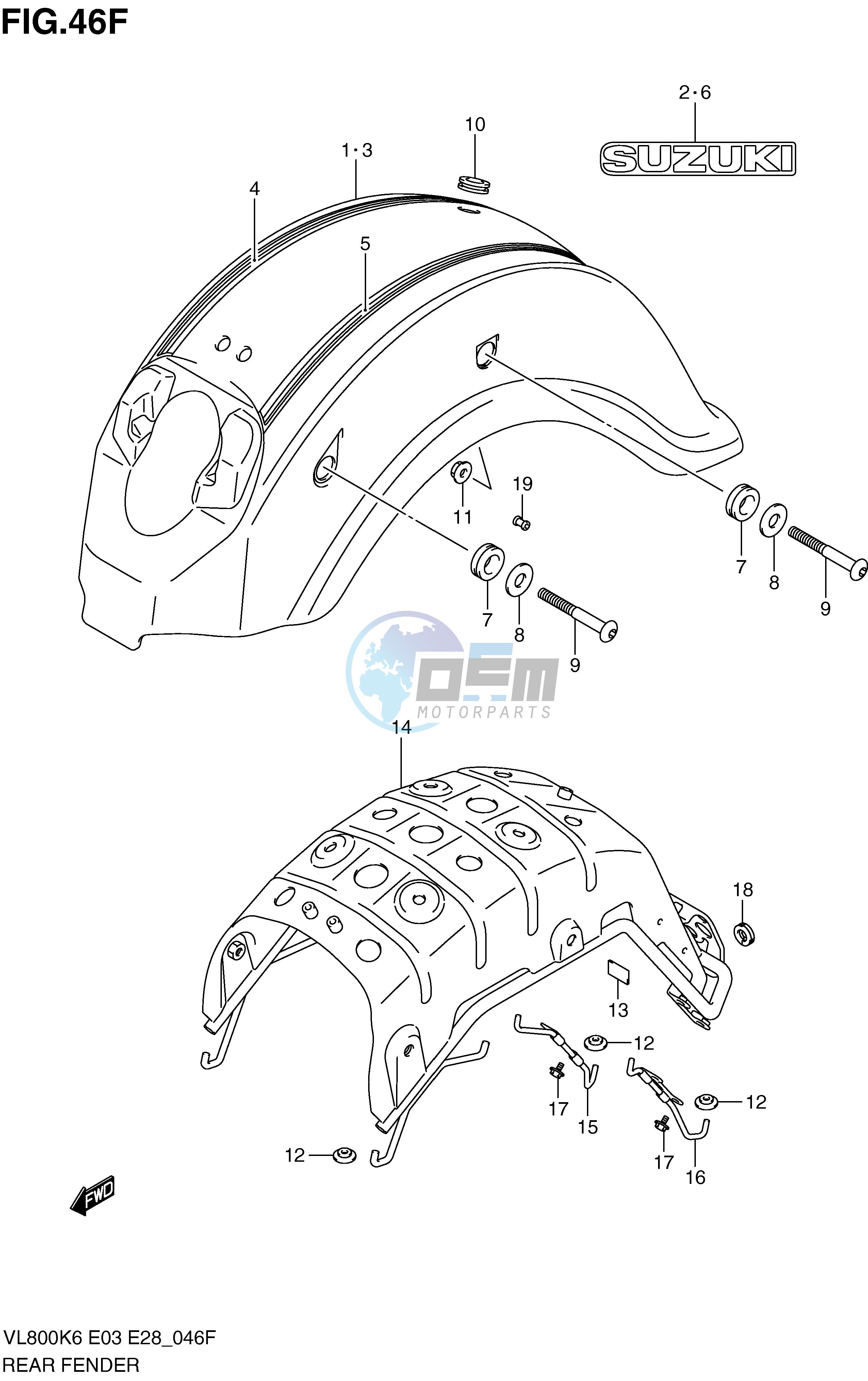 REAR FENDER (MODEL L0)