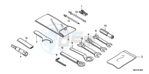 CB1100AD CB1100 ABS UK - (E) drawing TOOL