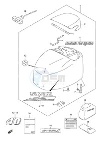 DF 40A drawing Engine Cover