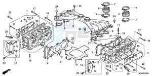 GL1800A ED drawing CYLINDER HEAD