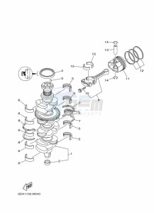 LF200XCA-2016 drawing CRANKSHAFT--PISTON