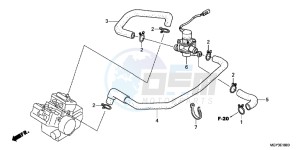 VFR800XB Crossrunner E drawing AIR INJECTION VALVE