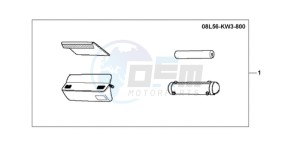 XL1000VA9 UK - (E / ABS MKH) drawing HANDLE POCKET DX