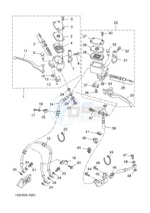 YP400R X-MAX 400 X-MAX (1SD7 1SD7 1SD7) drawing FRONT MASTER CYLINDER