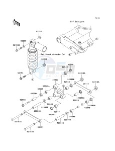 ZR 1000 B [Z1000 EUROPEAN] (B7F-B9F) 0B8F drawing SUSPENSION