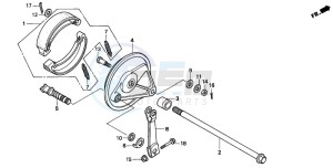 CB250 NIGHTHAWK drawing REAR BRAKE PANEL