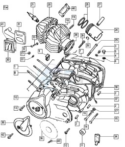 CLASSIC_25-45kmh_K2-K6 50 K2-K6 drawing Crankcase