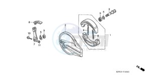 CRF230F9 Australia - (U) drawing REAR BRAKE PANEL