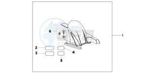 CB600F39 UK - (E / MKH ST) drawing HUGGER