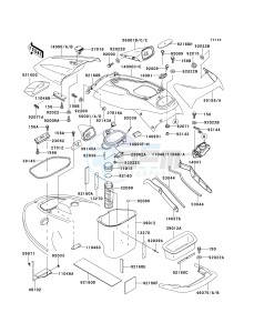 JH 900 A [900 ZXI] (A1-A3) [900 ZXI] drawing HULL FITTINGS