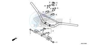 CRF150RE CRF150R Europe Direct - (ED) drawing HANDLE PIPE/TOP BRIDGE