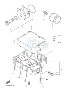 XJ6N 600 XJ6-N (NAKED) (20SV) drawing OIL CLEANER