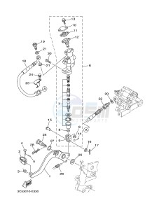 XT250 XT250F SEROW (1YBE) drawing REAR MASTER CYLINDER