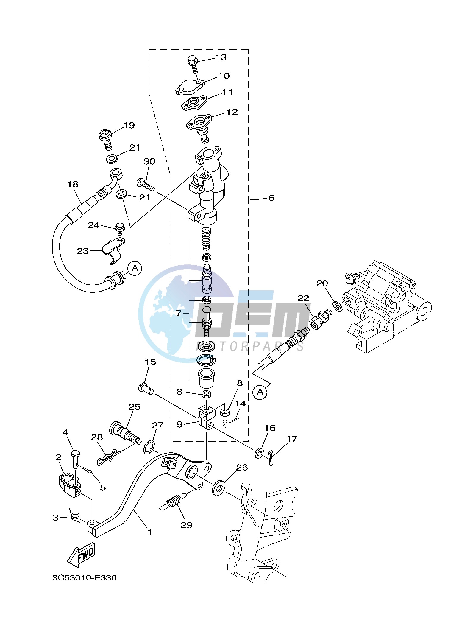 REAR MASTER CYLINDER