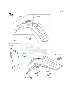 KX 250 K [KX250] (K2) [KX250] drawing FENDERS