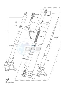 YZF-R6 600 R6 (1JSL 1JSM) drawing FRONT FORK