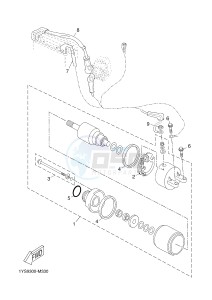 YP250R X-MAX 250 (2DL8 2DL8 2DL8 2DL8) drawing STARTING MOTOR