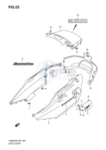 AN650 (E2) Burgman drawing SIDE COVER (AN650AK6 K7)