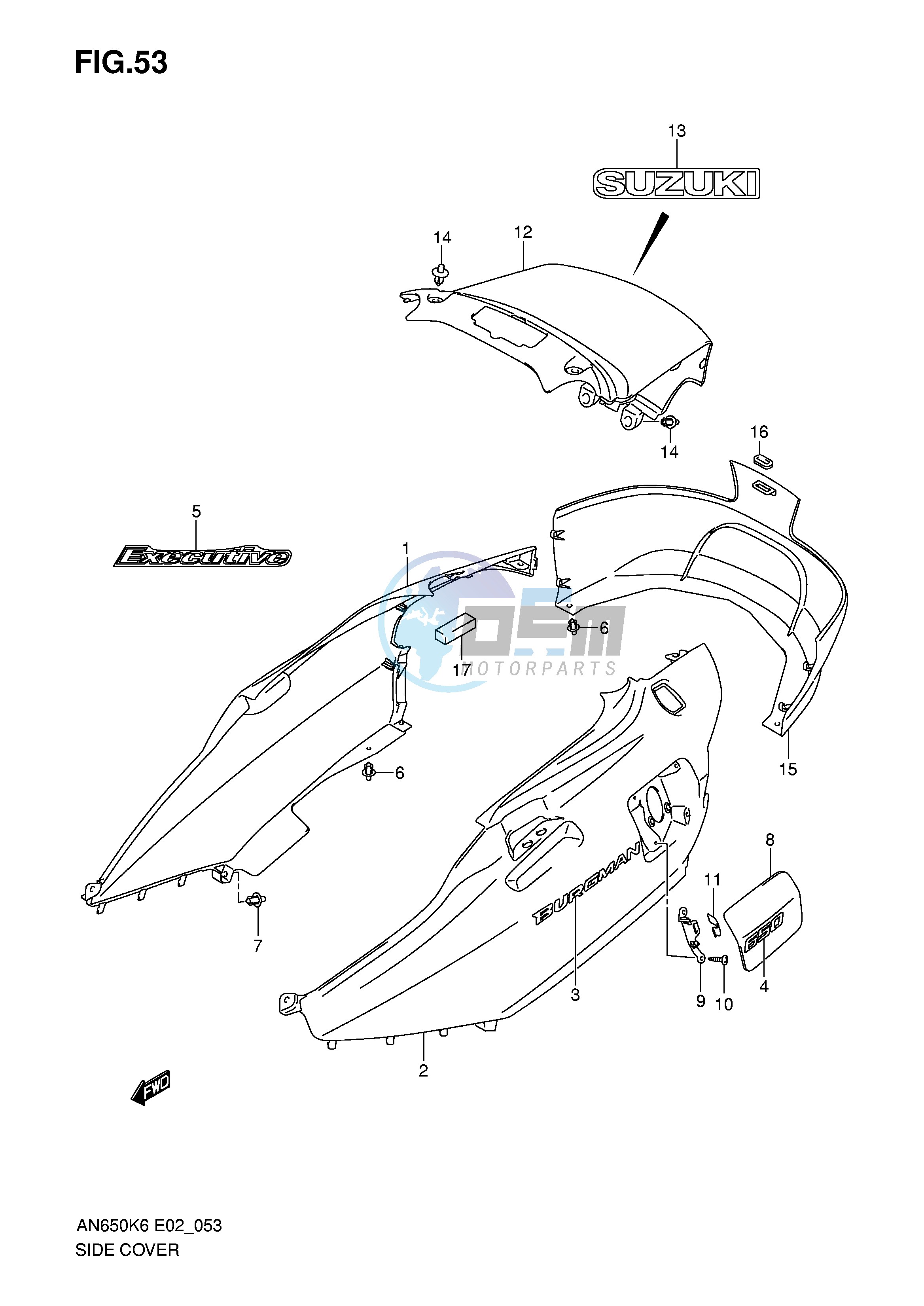 SIDE COVER (AN650AK6 K7)