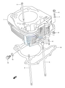 DR800S (E4) drawing CYLINDER